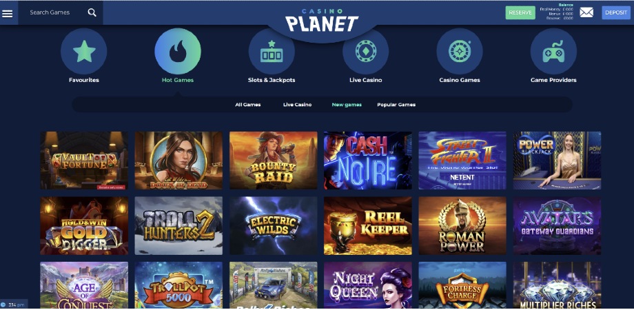 Spin planet casino online
