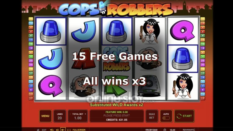 cops and robbers slots uk