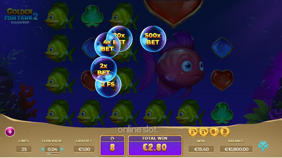 Golden Fish Tank 2 Gigablox Slot Review Demo Yggdrasil   Golden Fish Tank 2 Gigablox Slot Treasure Chest Feature 