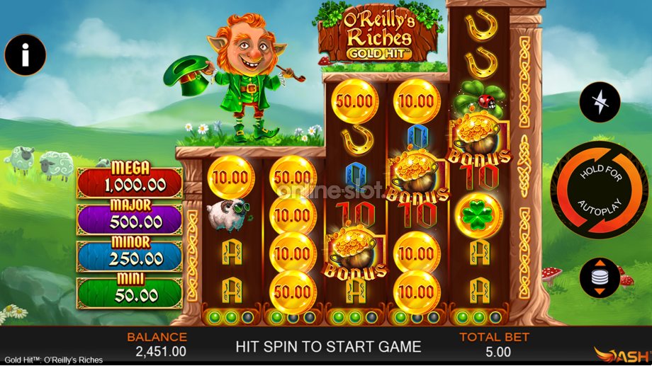 Oreillys Riches Gold Hit Slot ᐈ Review Demo Playtech